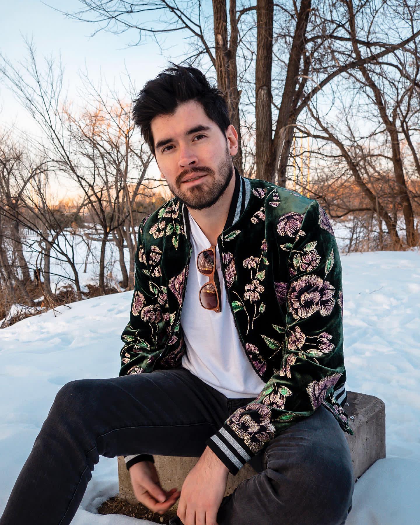 foto de German Garmendia en la nieve